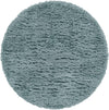 Eternal Plush Oasis Collection Area Rug -  Tranquility (Slate Blue) Round Slate Blue  lifestyle 23