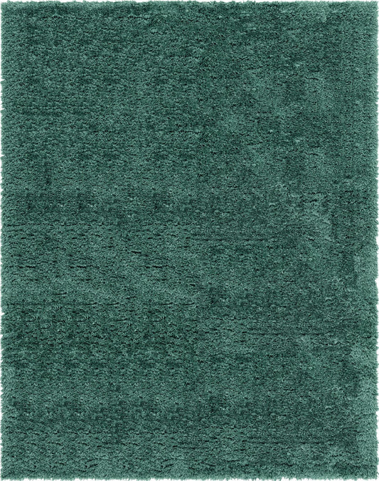 Eternal Plush Oasis Collection Area Rug -  Tranquility (Forest Green) Rectangle Forest Green Main