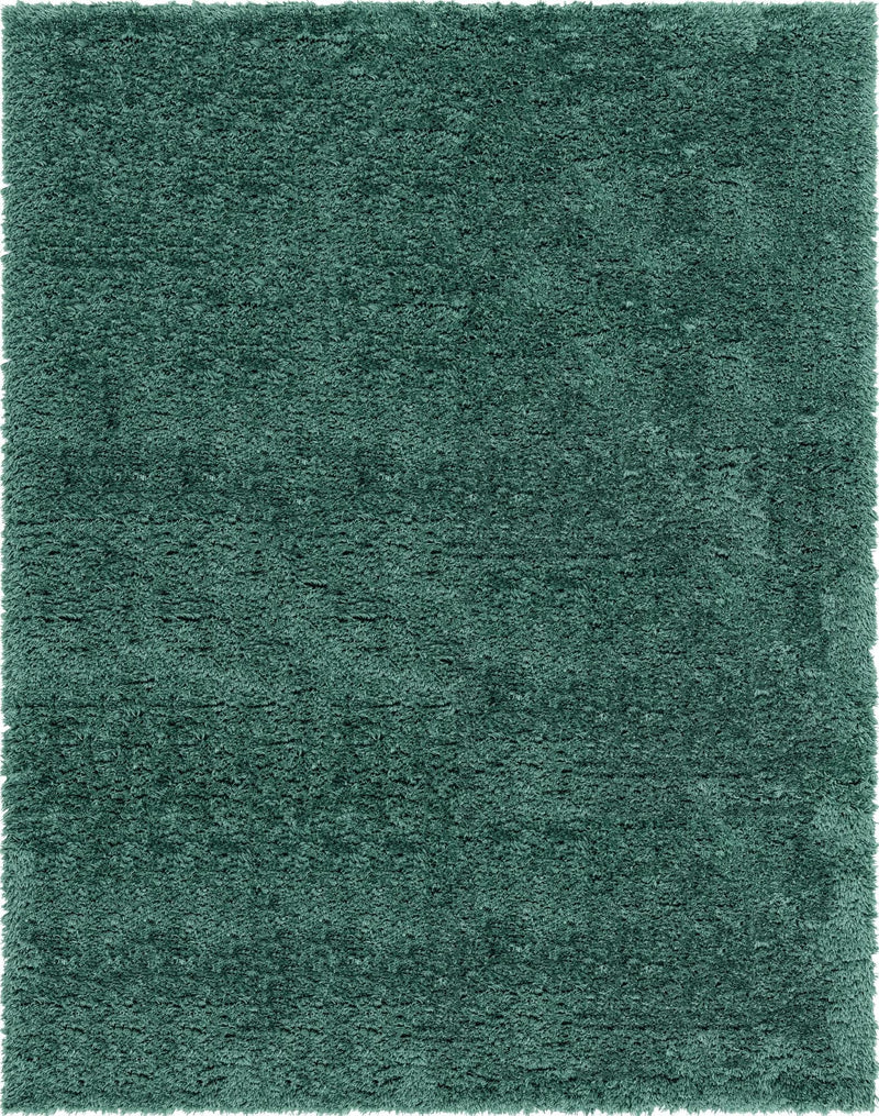 Eternal Plush Oasis Collection Area Rug -  Tranquility (Forest Green) Rectangle Forest Green Main