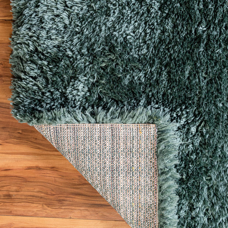 Eternal Plush Oasis Collection Area Rug -  Tranquility (Forest Green) Rectangle Forest Green  lifestyle 7