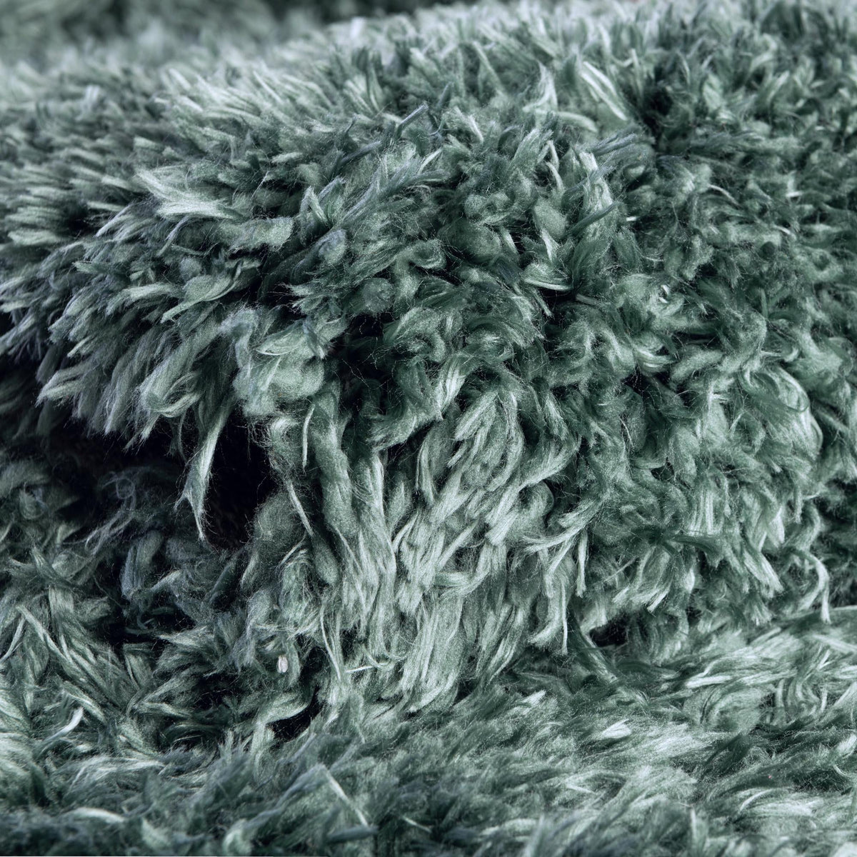 Eternal Plush Oasis Collection Area Rug -  Tranquility (Forest Green) Rectangle Forest Green  lifestyle 9