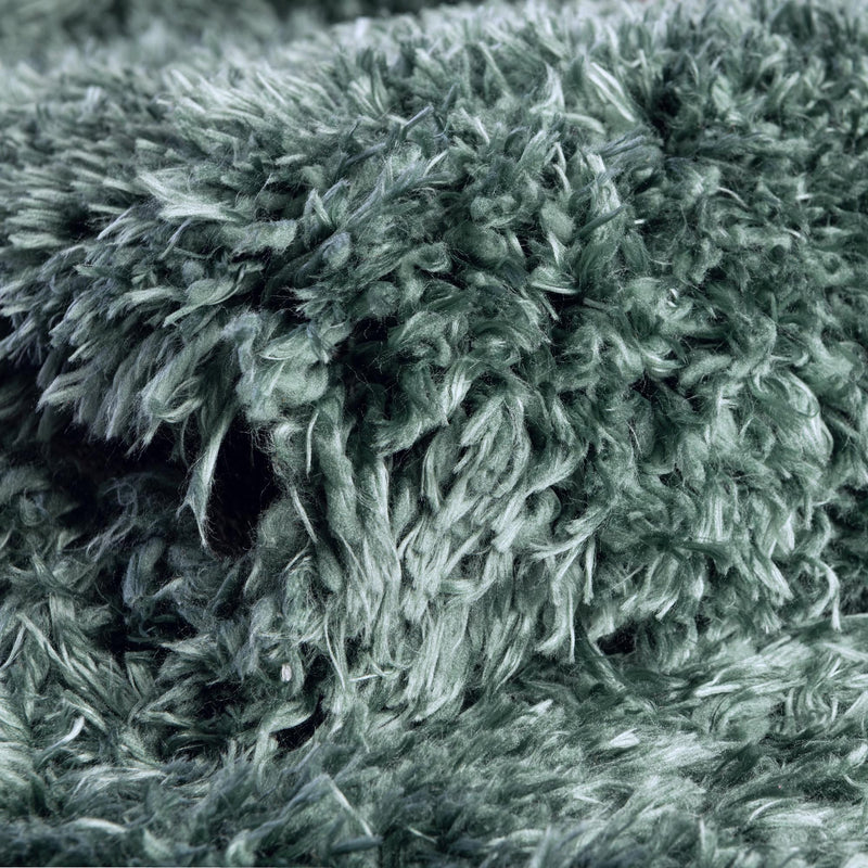 Eternal Plush Oasis Collection Area Rug -  Tranquility (Forest Green) Rectangle Forest Green  lifestyle 9