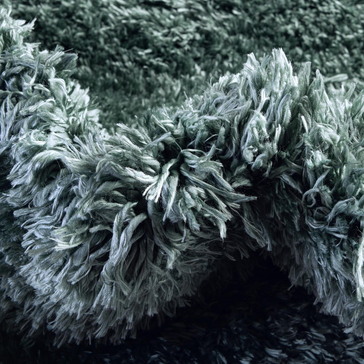 Eternal Plush Oasis Collection Area Rug -  Tranquility (Forest Green) Rectangle Forest Green  lifestyle 11