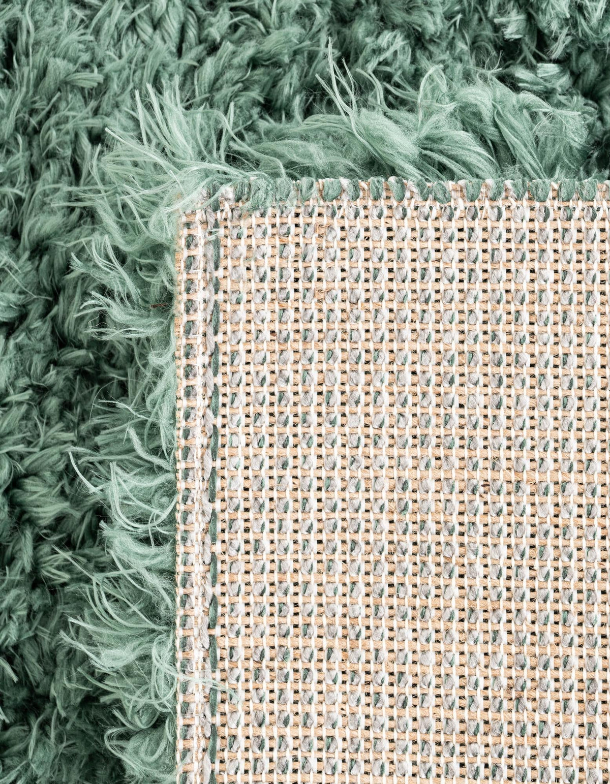 Eternal Plush Oasis Collection Area Rug -  Tranquility (Forest Green) Rectangle Forest Green  lifestyle 12