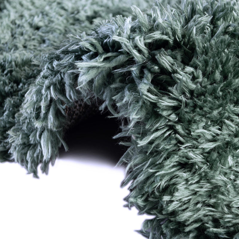 Eternal Plush Oasis Collection Area Rug -  Tranquility (Forest Green) Rectangle Forest Green  lifestyle 12