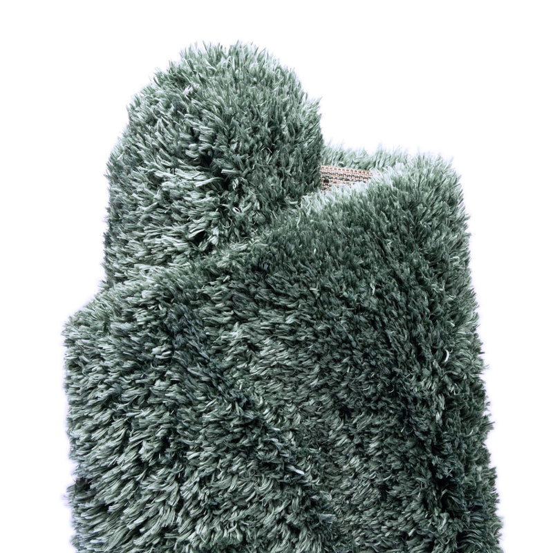 Eternal Plush Oasis Collection Area Rug -  Tranquility (Forest Green) Rectangle Forest Green  lifestyle 13