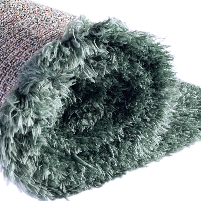 Eternal Plush Oasis Collection Area Rug -  Tranquility (Forest Green) Rectangle Forest Green  lifestyle 14