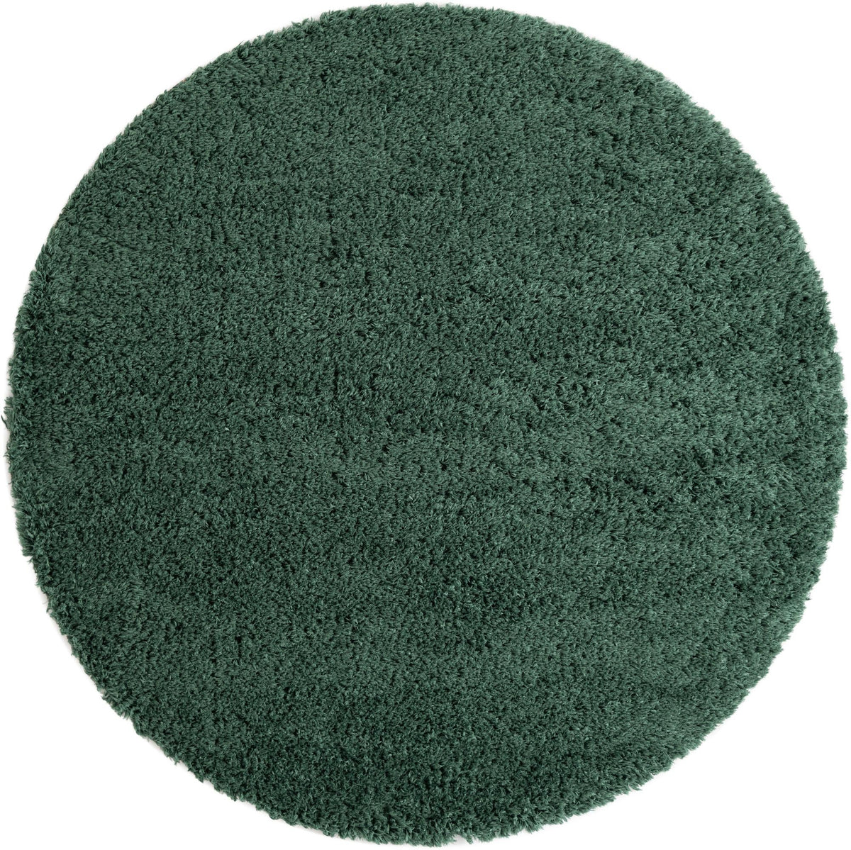 Eternal Plush Oasis Collection Area Rug -  Tranquility (Forest Green) Round Forest Green  lifestyle 18