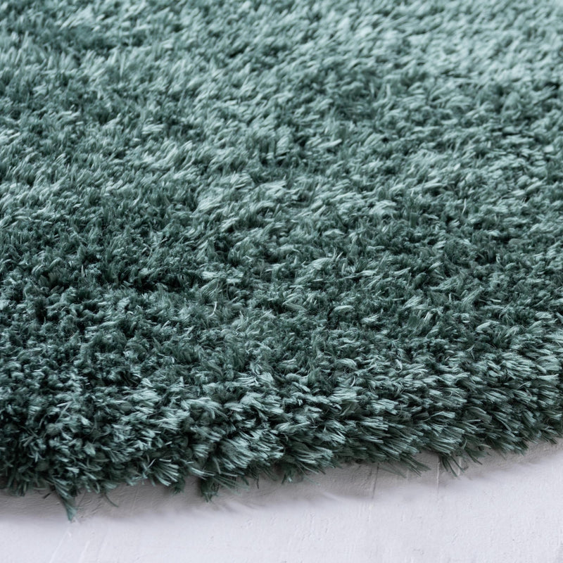 Eternal Plush Oasis Collection Area Rug -  Tranquility (Forest Green) Round Forest Green  lifestyle 30