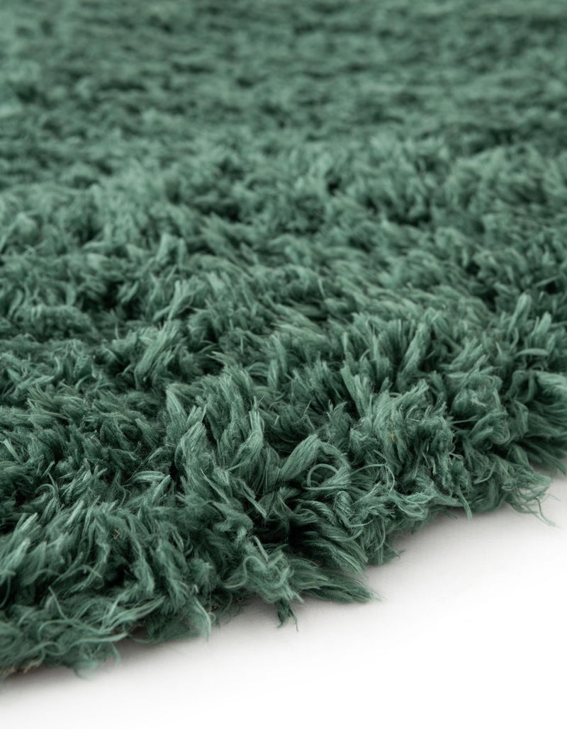 Eternal Plush Oasis Collection Area Rug -  Tranquility (Forest Green) Round Forest Green  lifestyle 41