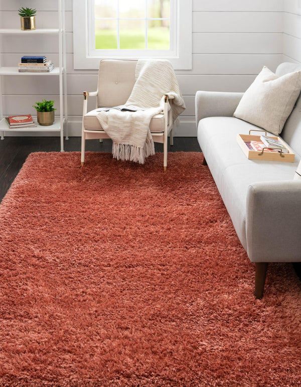 Eternal Plush Oasis Collection Area Rug -  Tranquility (Vintage Rose) Rectangle Vintage Rose  lifestyle 3