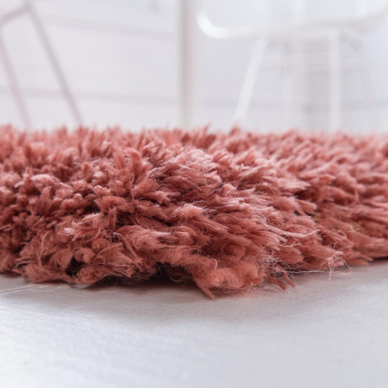 Eternal Plush Oasis Collection Area Rug -  Tranquility (Vintage Rose) Square Vintage Rose  lifestyle 14
