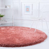 Eternal Plush Oasis Collection Area Rug -  Tranquility (Vintage Rose) Round Vintage Rose  lifestyle 6