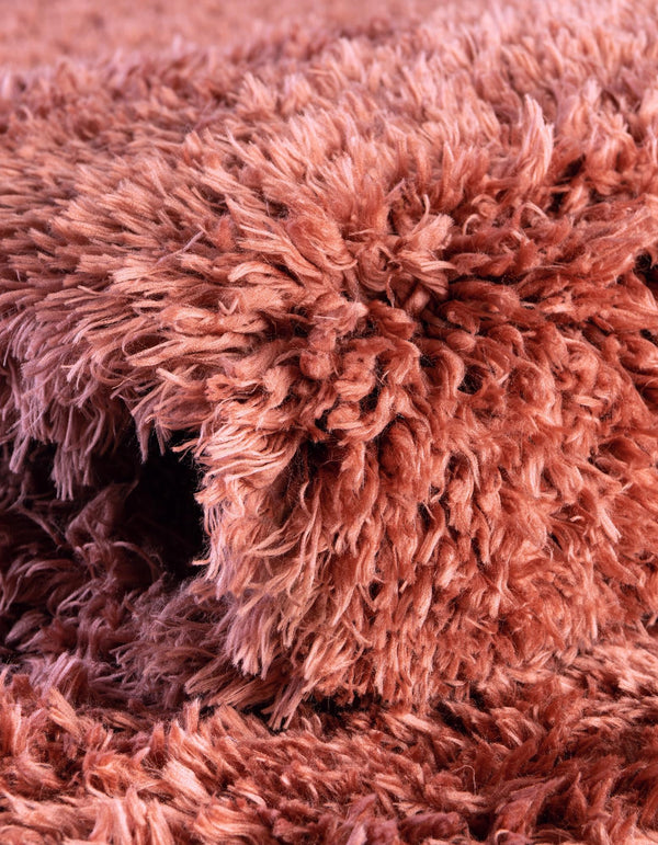 Eternal Plush Oasis Collection Area Rug -  Tranquility (Vintage Rose) Round Vintage Rose  lifestyle 23