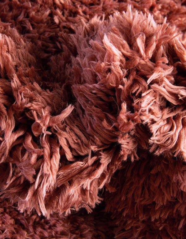 Eternal Plush Oasis Collection Area Rug -  Tranquility (Vintage Rose) Round Vintage Rose  lifestyle 29