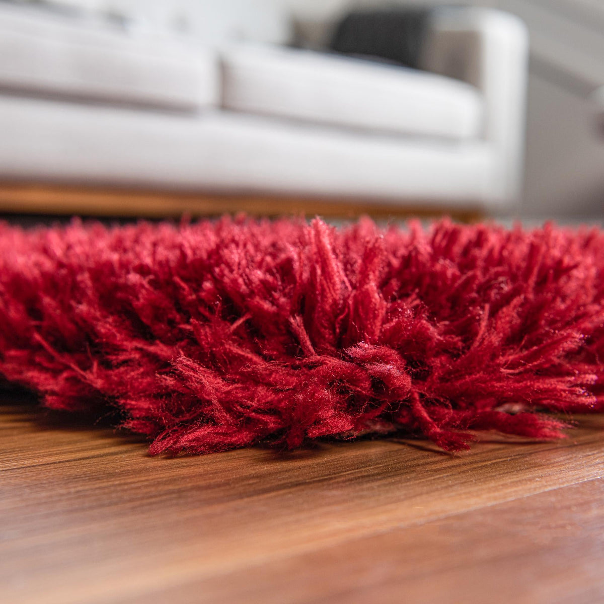 Eternal Plush Oasis Collection Area Rug -  Tranquility (Merlot) Rectangle Merlot  lifestyle 6
