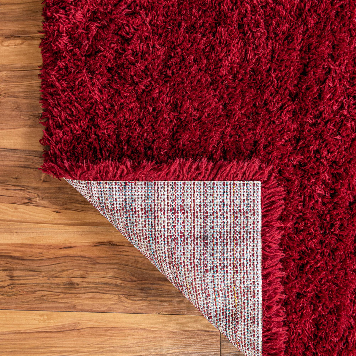 Eternal Plush Oasis Collection Area Rug -  Tranquility (Merlot) Rectangle Merlot  lifestyle 7