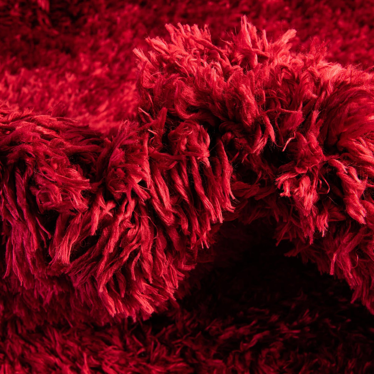 Eternal Plush Oasis Collection Area Rug -  Tranquility (Merlot) Rectangle Merlot  lifestyle 11