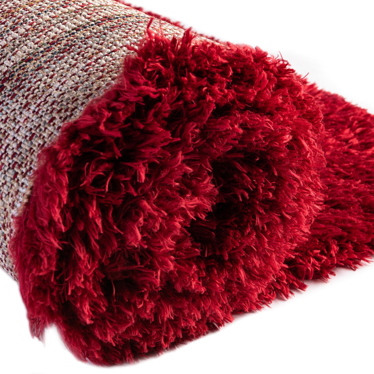 Eternal Plush Oasis Collection Area Rug -  Tranquility (Merlot) Rectangle Merlot  lifestyle 14