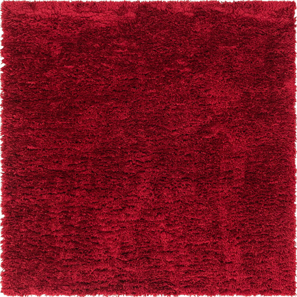 Eternal Plush Oasis Collection Area Rug -  Tranquility (Merlot) Square Merlot  lifestyle 17
