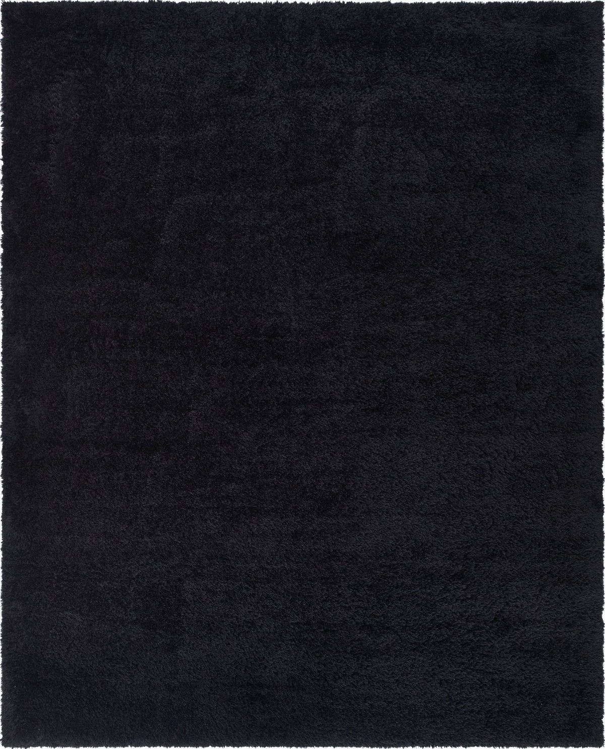 Eternal Plush Oasis Collection Area Rug -  Tranquility (Onyx Black) Rectangle Onyx Black Main