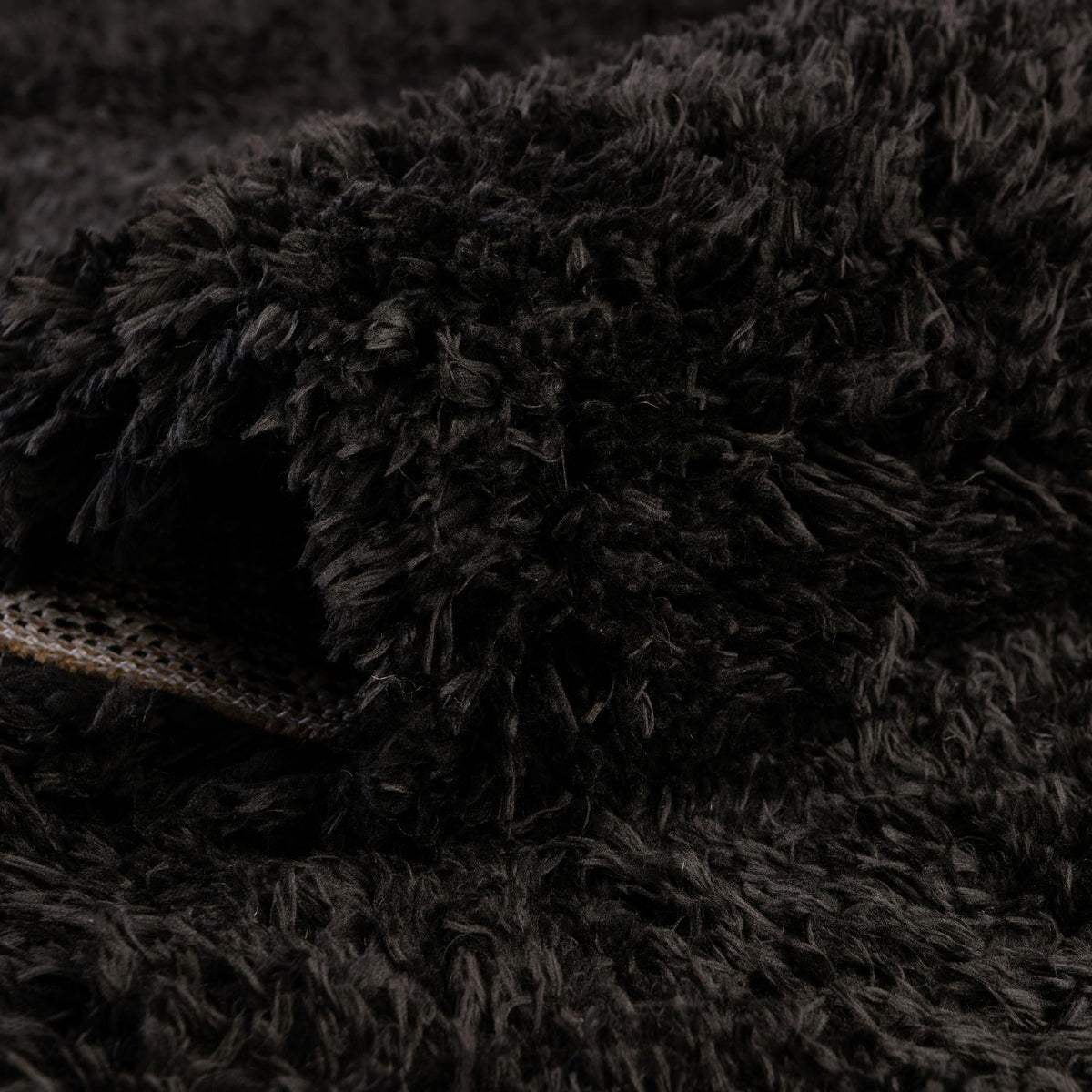 Eternal Plush Oasis Collection Area Rug -  Tranquility (Onyx Black) Square Onyx Black  lifestyle 21