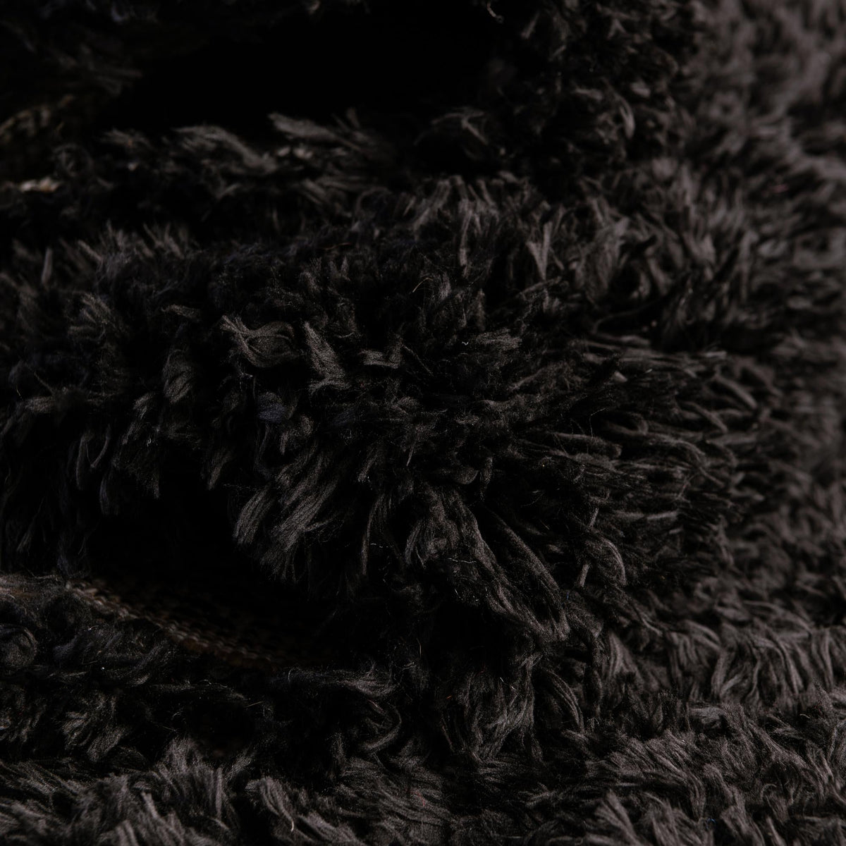 Eternal Plush Oasis Collection Area Rug -  Tranquility (Onyx Black) Square Onyx Black  lifestyle 40