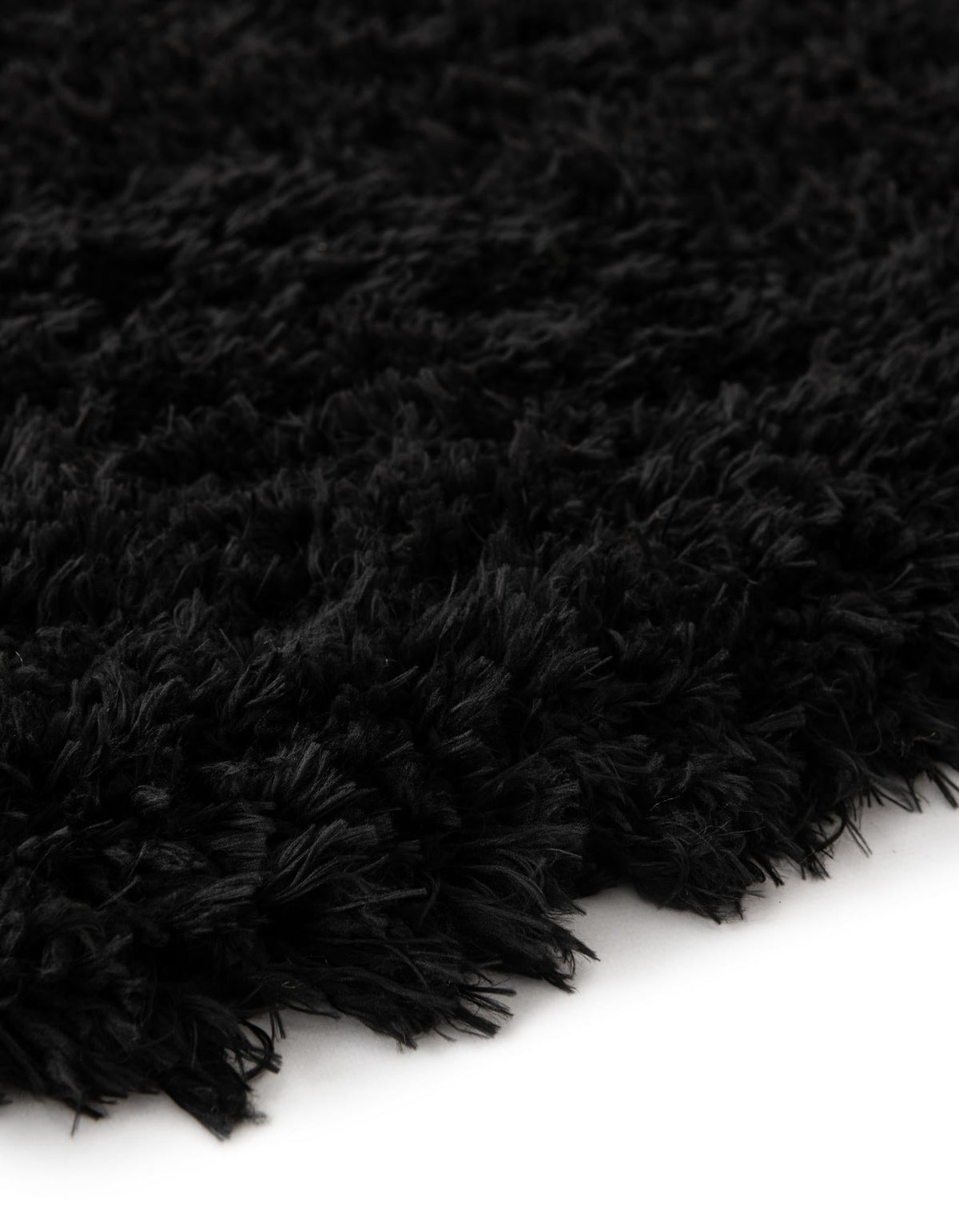 Eternal Plush Oasis Collection Area Rug -  Tranquility (Onyx Black) Round Onyx Black  lifestyle 25
