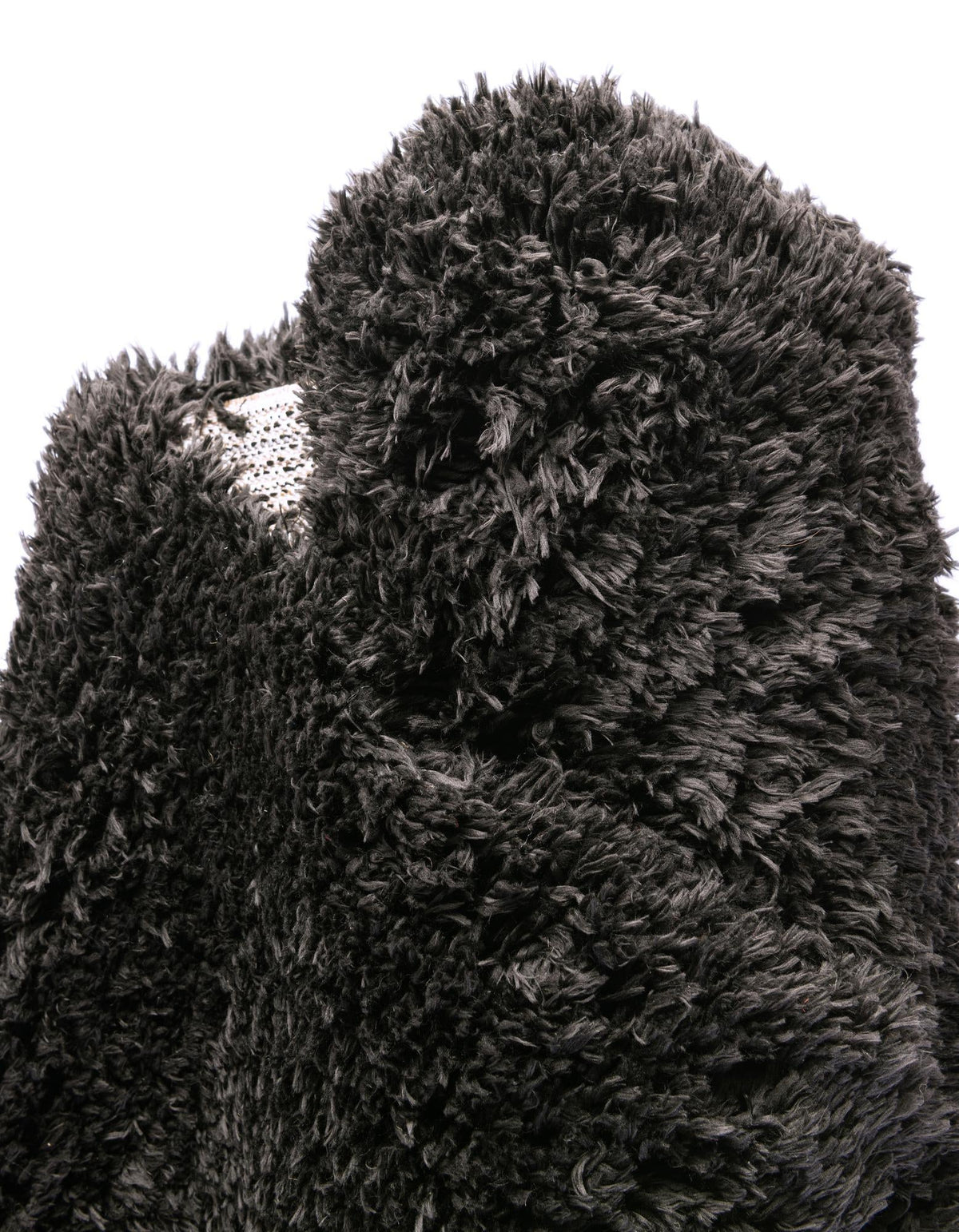 Eternal Plush Oasis Collection Area Rug -  Tranquility (Onyx Black) Round Onyx Black  lifestyle 35