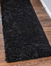 Eternal Plush Oasis Collection Area Rug -  Tranquility (Onyx Black) Runner Onyx Black  lifestyle 21