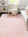 Eternal Plush Oasis Collection Area Rug -  Tranquility (Pink Lace) Rectangle Pink Lace  lifestyle 3