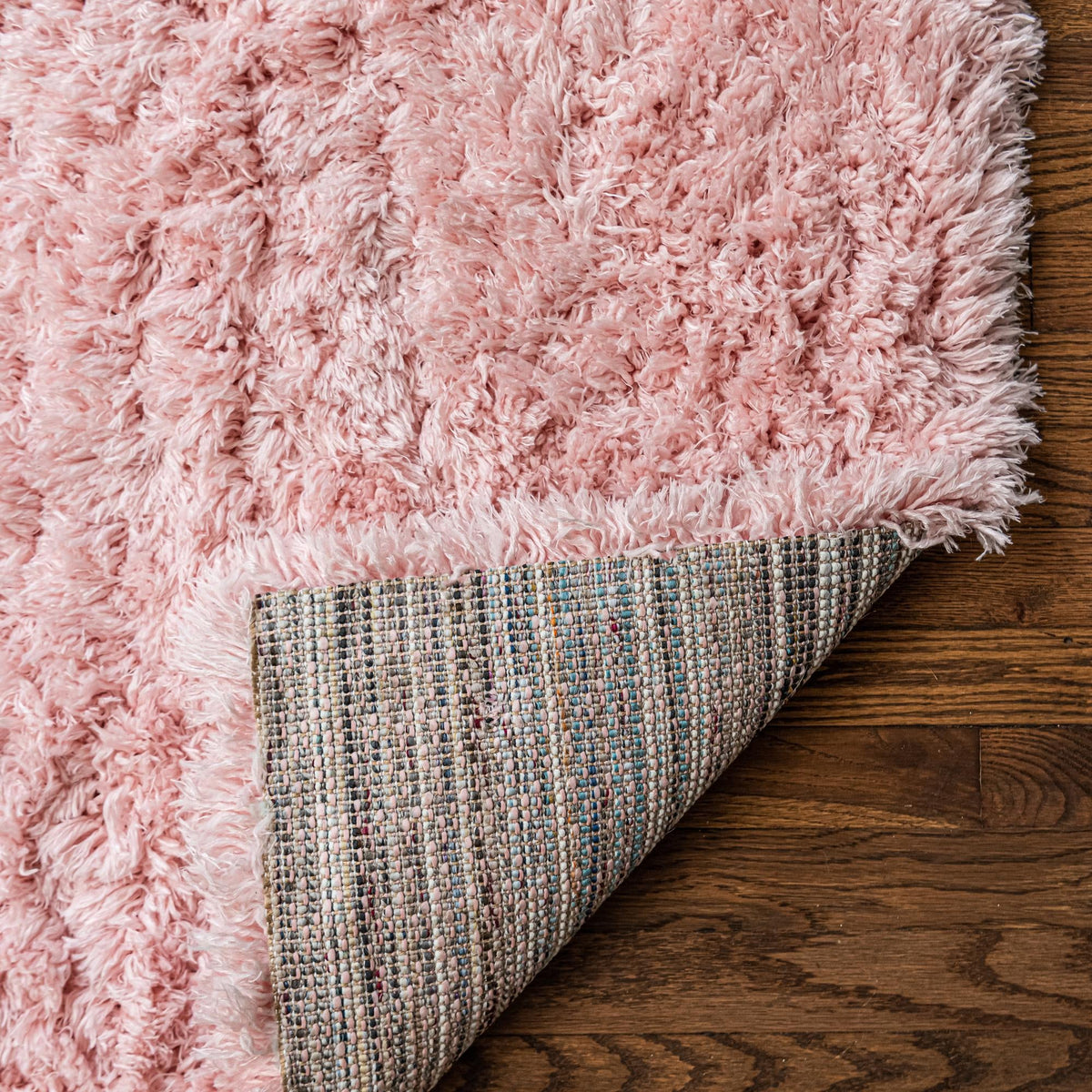 Eternal Plush Oasis Collection Area Rug -  Tranquility (Pink Lace) Square Pink Lace  lifestyle 16