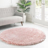 Eternal Plush Oasis Collection Area Rug -  Tranquility (Pink Lace) Round Pink Lace  lifestyle 46