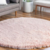 Eternal Plush Oasis Collection Area Rug -  Tranquility (Pink Lace) Round Pink Lace  lifestyle 48