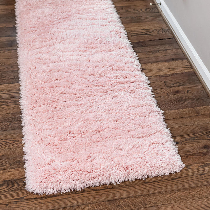 Eternal Plush Oasis Collection Area Rug -  Tranquility (Pink Lace) Runner Pink Lace  lifestyle 7