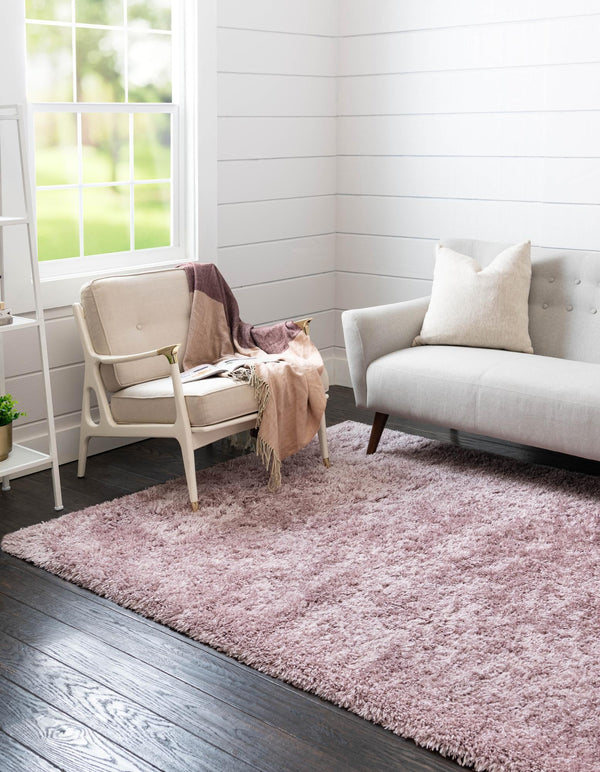 Eternal Plush Oasis Collection Area Rug -  Tranquility (Lavender) Rectangle Lavender  lifestyle 4