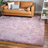 Eternal Plush Oasis Collection Area Rug -  Tranquility (Lavender) Square Lavender  lifestyle 8
