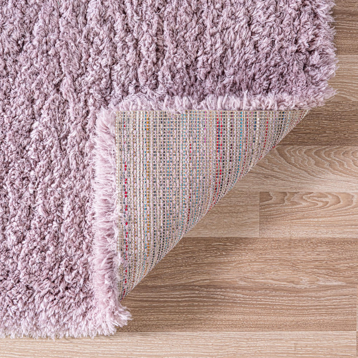 Eternal Plush Oasis Collection Area Rug -  Tranquility (Lavender) Square Lavender  lifestyle 16