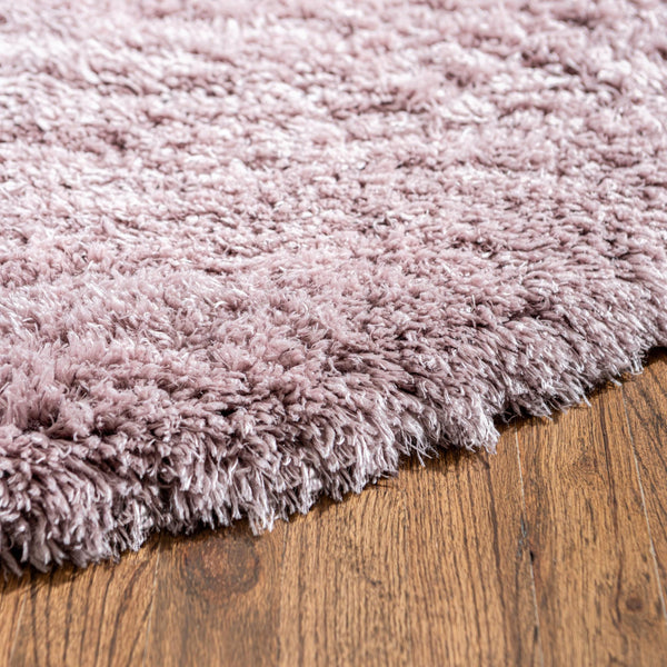Eternal Plush Oasis Collection Area Rug -  Tranquility (Lavender) Round Lavender  lifestyle 14