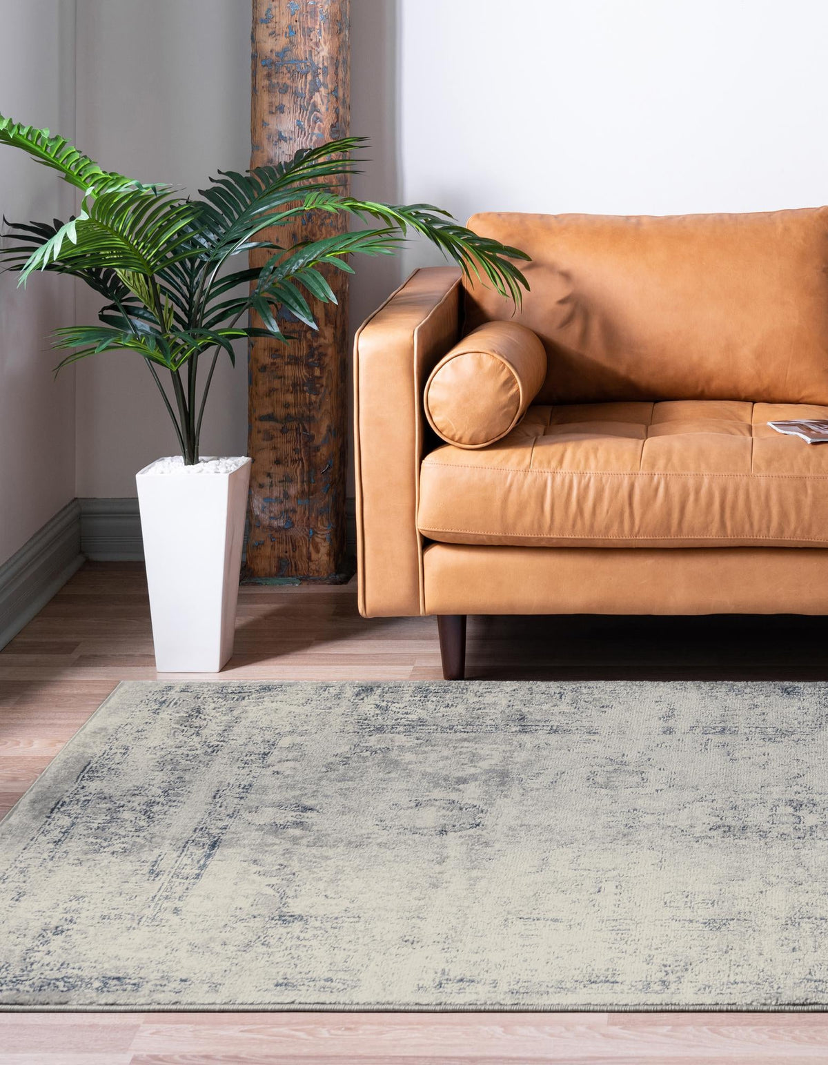 Savannah Elegance Collection Area Rug - Magnolia Rectangle Gray  lifestyle 13