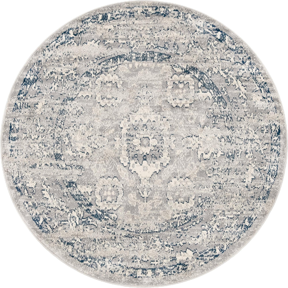 Savannah Elegance Collection Area Rug - Magnolia Round Gray  lifestyle 102