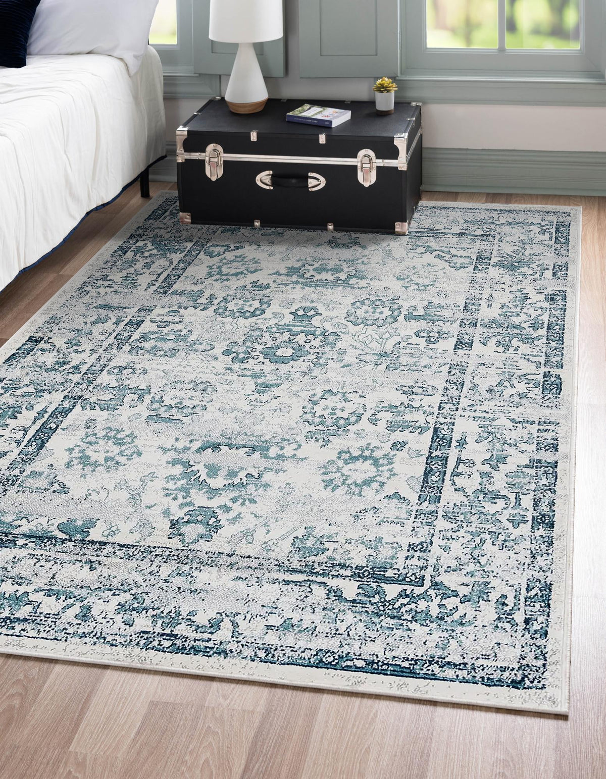 Savannah Elegance Collection Area Rug - Magnolia Rectangle Ivory  lifestyle 8