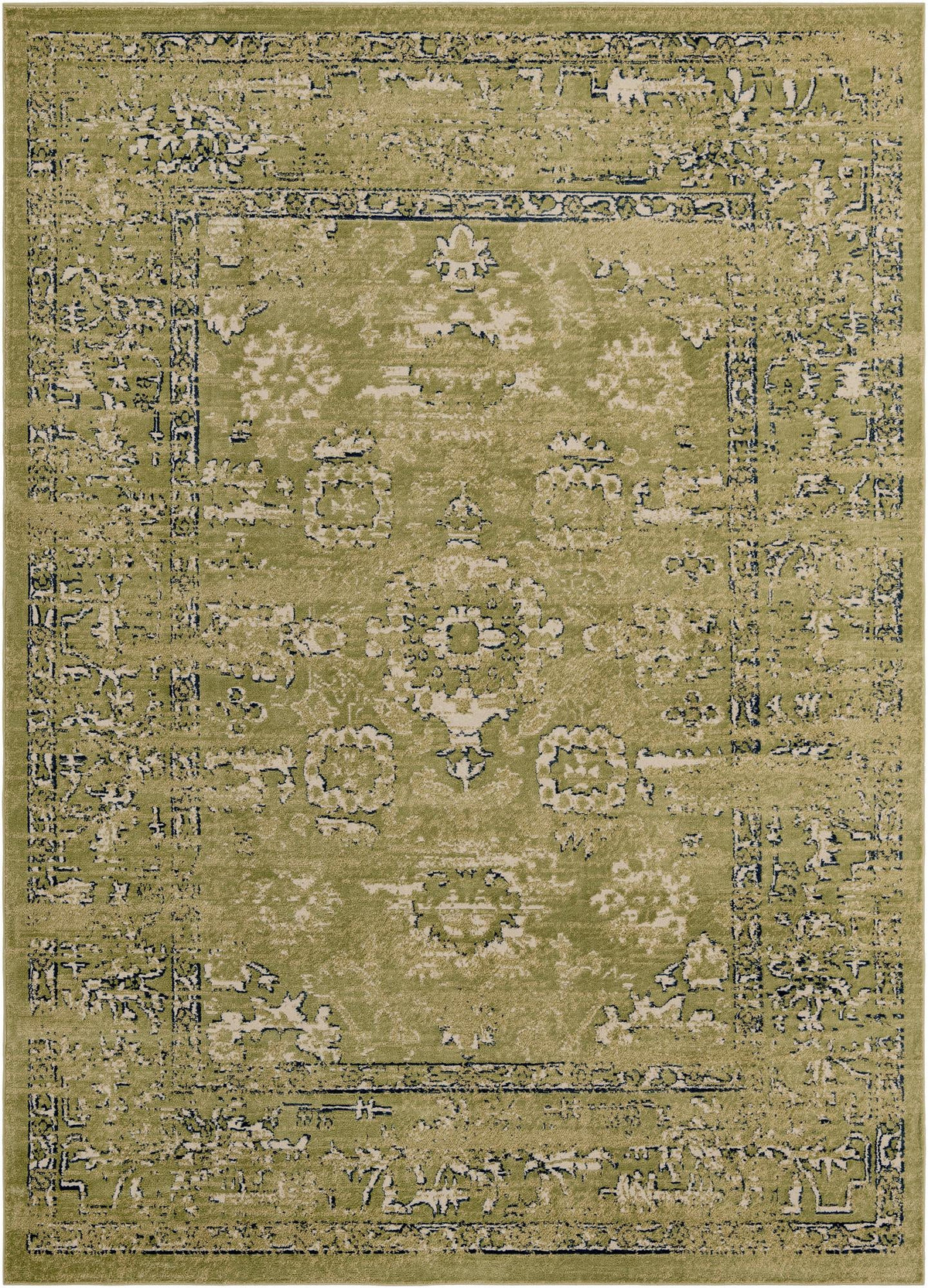Savannah Elegance Collection Area Rug - Magnolia Rectangle Green  lifestyle 6