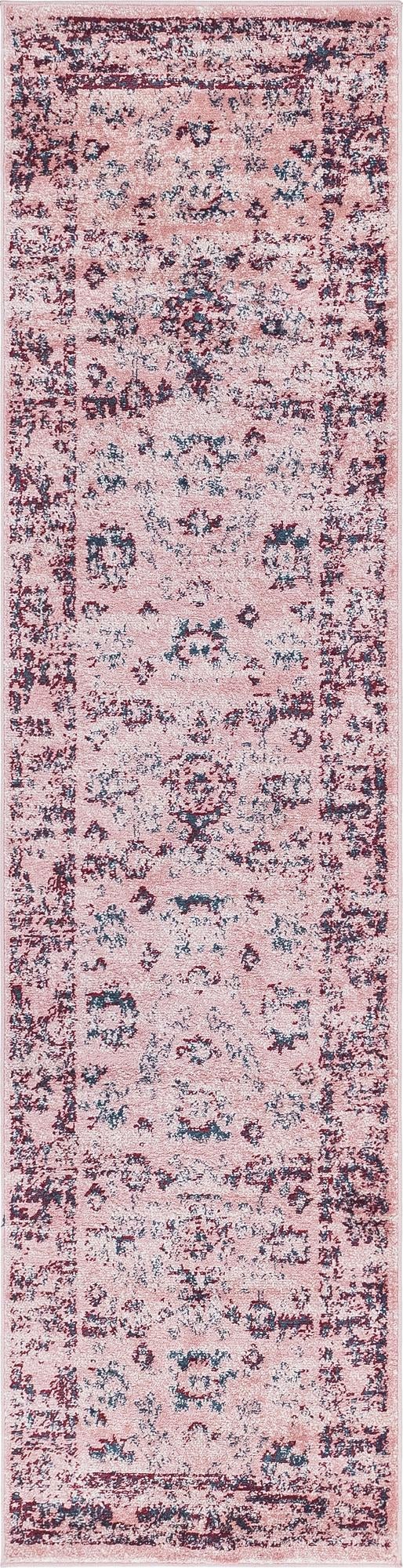 Savannah Elegance Collection Area Rug - Magnolia Runner Pink  lifestyle 110