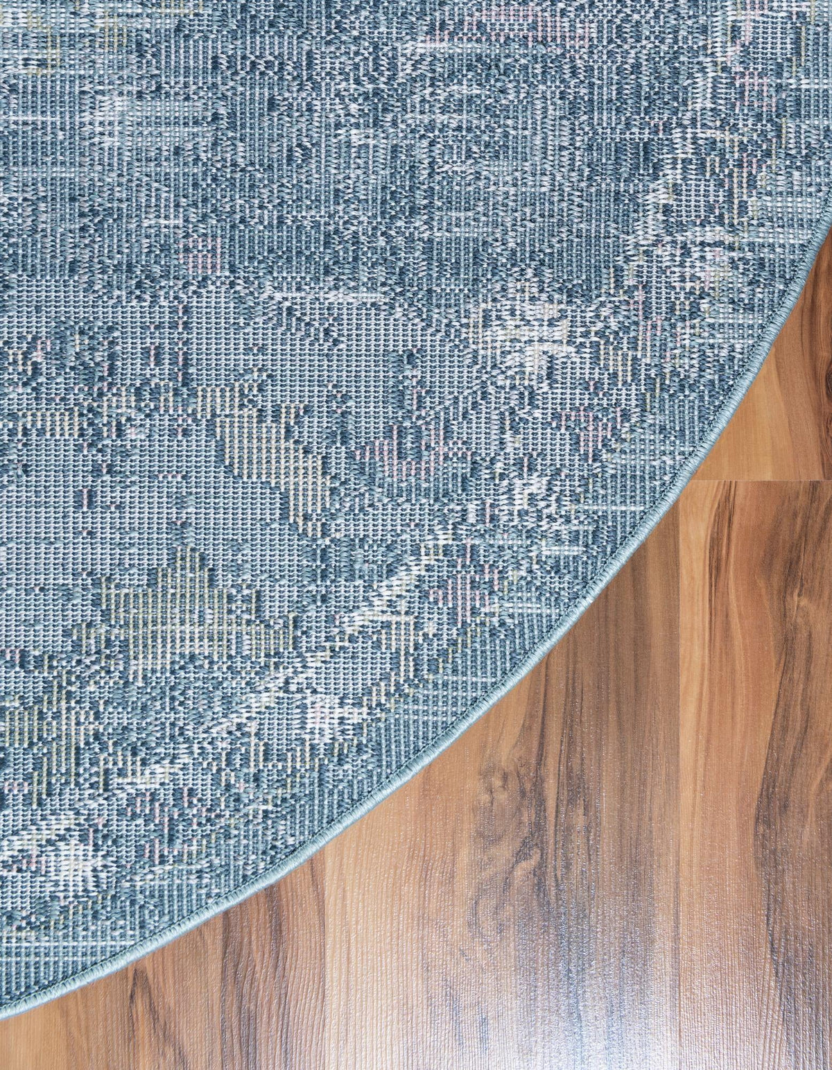 Savannah Elegance Collection Area Rug -  Azalea Round Navy Blue  lifestyle 120