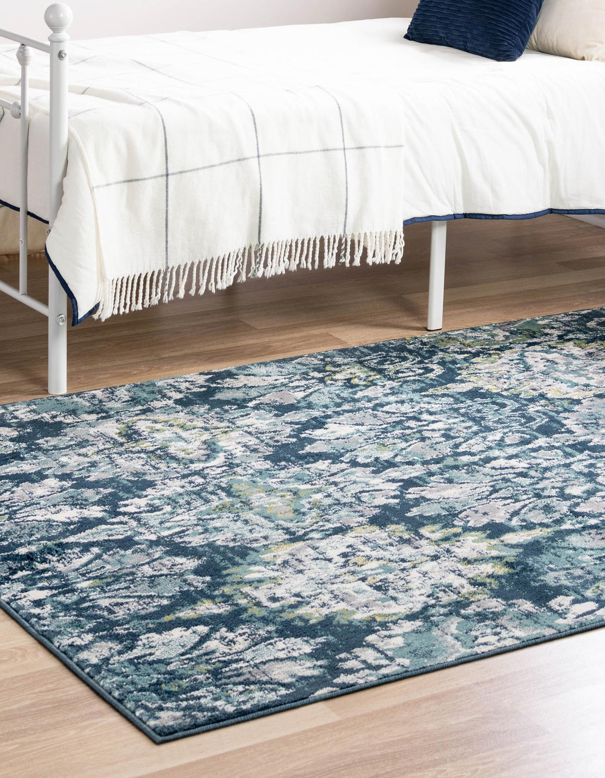 Savannah Elegance Collection Area Rug -  Forsyth Rectangle Navy Blue  lifestyle 6