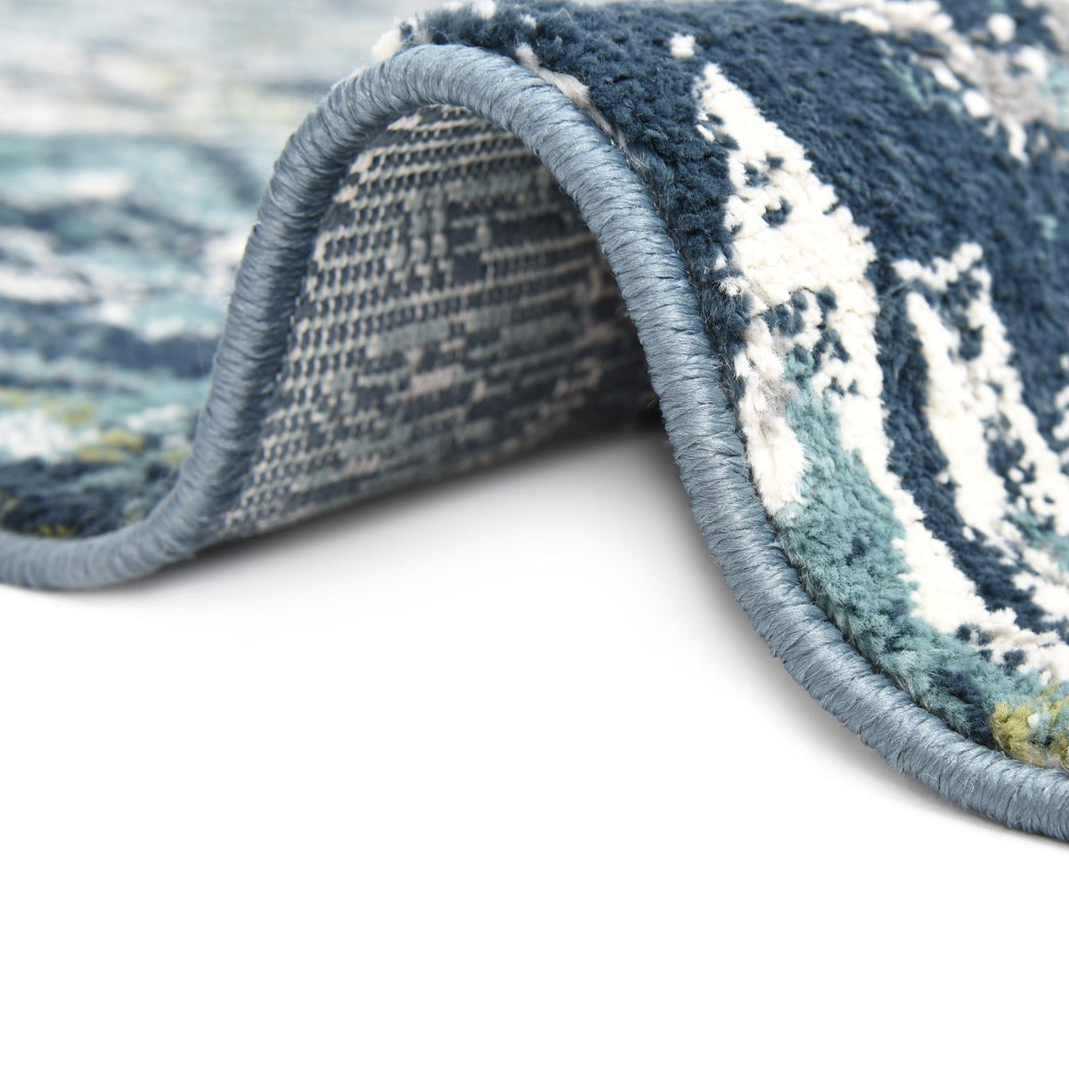 Savannah Elegance Collection Area Rug -  Forsyth Rectangle Navy Blue  lifestyle 54
