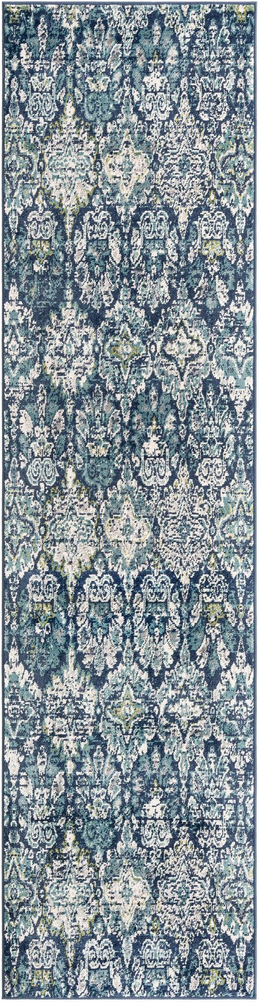 Savannah Elegance Collection Area Rug -  Forsyth Runner Navy Blue  lifestyle 108