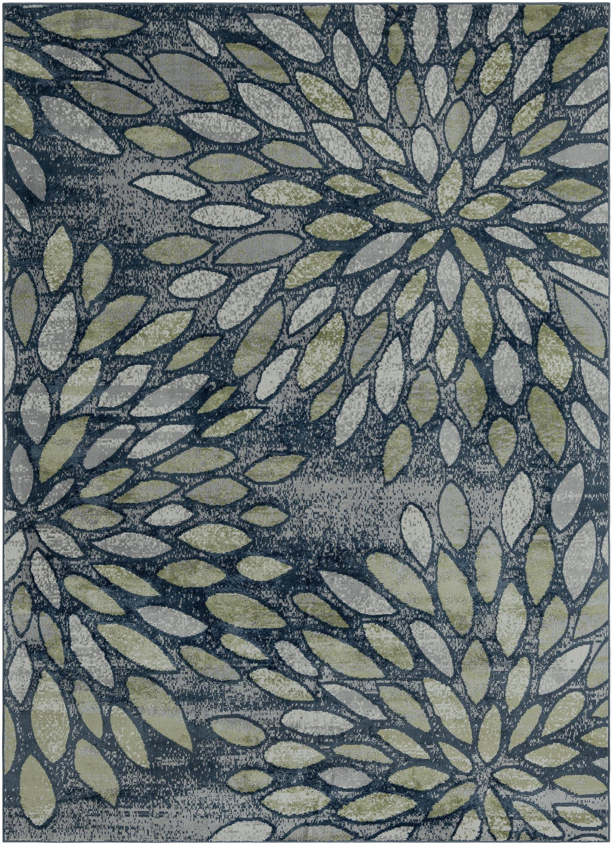 Savannah Elegance Collection Area Rug -  Riverfront Rectangle Navy Blue  lifestyle 3