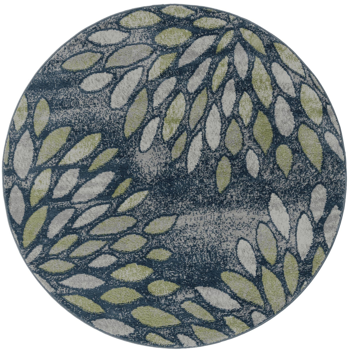 Savannah Elegance Collection Area Rug -  Riverfront Round Navy Blue  lifestyle 98